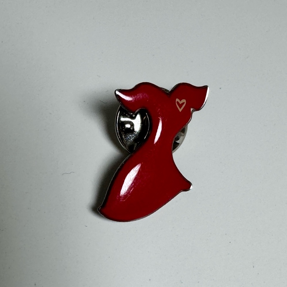 Vintage American Heart Association Red Dress Pin